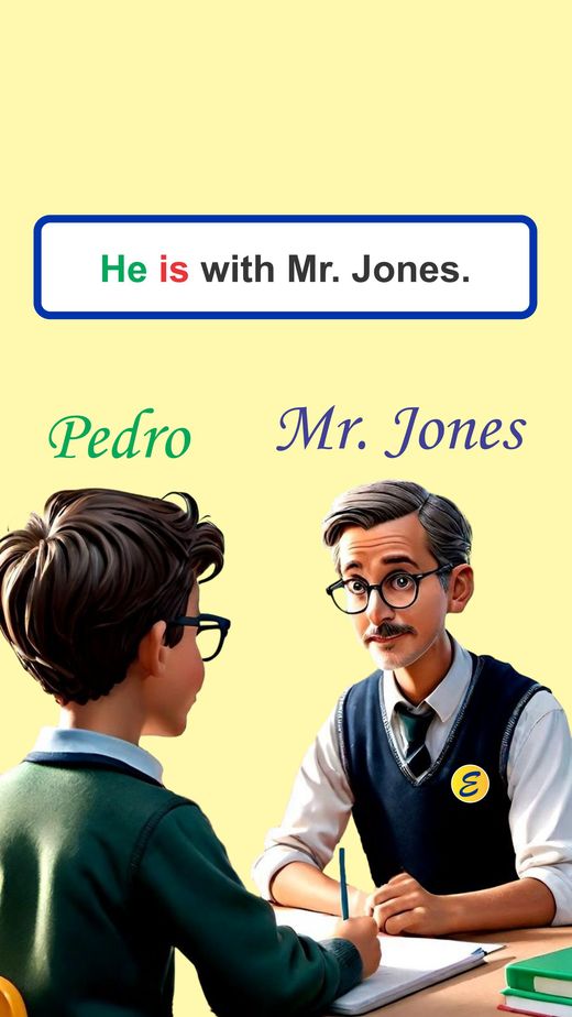 He is with Mr. Jones.